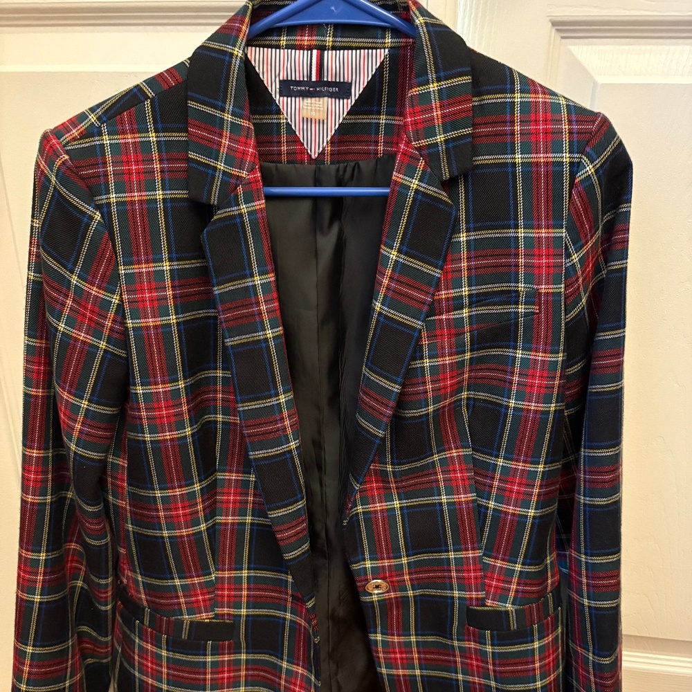 Tartan plaid blazer